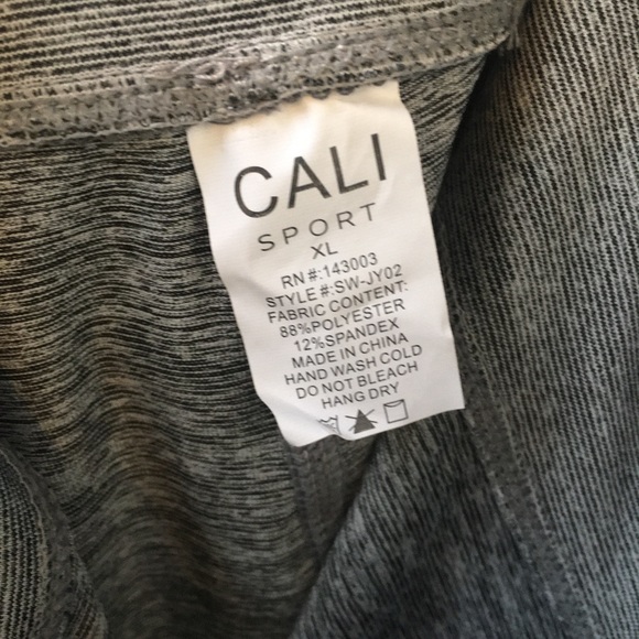 Cali Sport soft gray lounge pants joggers leggings - Picture 7 of 10